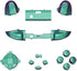 eXtremeRate Chameleon Green Puple Replacement Buttons for Xbox Series S & Xbox Series X Controller, LB RB LT RT Bumpers Triggers D-pad ABXY Start Back Sync Share Keys for Xbox Series X/S Controller