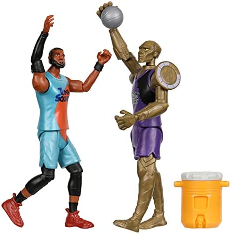 Moose Toys Space Jam: A New Legacy - 2 Pack - On Court Rivals - Lebron & Chronos, Multicolor (14579)