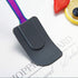HOMQUEN Rainbow Silicone Spatulas, Stainless Steel Flexible Scrapers Baking Mixing Tool with Titanium Rainbow Plating, Rainbow Baking Tools, Heat Resistant, Dishwasher Safe