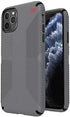Speck Products Presidio2 Grip Case, Compatible with iPhone 11 PRO Max, Graphite Grey/Cathedral Grey/Black/Blood Red