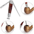 Scotte Tobacco Pipe Set Handmade Wood Smoking Pipe with Accessories and Gift Box