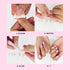 Glamnetic Press On Nails - Mariposa | Glossy Short Coffin Nails with Salon UV Finish, Reusable Opaque Nails in 12 Sizes - 30 Nail Kit with Glue