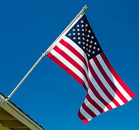 American Flag 3x5 Waterproof Outdoor by Grace Alley, Heavy Duty Fade Resistant Bright Color - Long Lasting Polyester Cotton Blend with Brass Grommets, 100% Made in USA