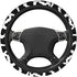 Cow Print Steering Wheel Cover Non-Slip Elastic Universal Accessories Fit Suvs Vans Sedans Cars Trucks Decor