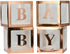 YJHSS Baby Shower Boxes Decorations for Girl & Boy, 4-Pack Transparent Balloons Boxes Décor with BABY Letters for Gender Reveal Baby Shower Decorations Bridal Showers Birthday Party, Rose Gold