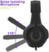 Anivia Computer Wired Over Ear Headphones Updated AH68 Stereo Surround Sound Headsets Gaming Headset with HD Mic, Volume Control, Noise Isolating, Bass, 3.5mm Audio-Jack for Multi-Platforms, Purple