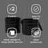 Diono Car Seat Cup Holders For Radian, Everett And Rainier Car Seats, Pack Of 2 Cup Holders, Black