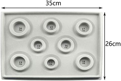 Tegg Bracelet Board Flocked Bead Beading Jewelry Organizer Tray for Bracelet Jewelry Making Design DIY Craft Panel