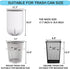 2 Gallon Small Plastic Trash Bags, 7.5 Liters Clear Wastebasket Liners Garbage Bags for Home, Office, Bathroom, 100 Counts