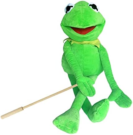 with Detachable Control Wooden Rod Kermit Frog Puppet, The Puppet Movie Show Soft Stuffed Plush Toy