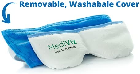 Mediviz Warm Compress Eye Mask - Moist Heat Compress for Irritated Eyes and Eyelid Lumps and Bumps