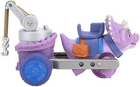 Dino Ranch Miguel and Tango’s Tow Rig Vehicle - Features 5” Dino Tango Tow Rig and 3” Dino Rancher Miguel - Three Styles to Collect - Toys for Kids Featuring Your Favorite Pre-Westoric Ranchers