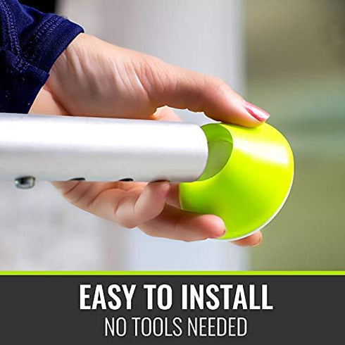 HealthSmart Walker Glides, Walker Caps or Walker Pads also for Rollators, Universal Fit, Pack of 2