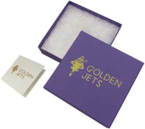Across The Puddle, Ancient Golden Jet-3 Lapel Pin | 24k GP Golden Flyer | Pre-Columbian Quimbaya Pin Airplane Jet | Ancient Aircraft | Ancient Astronauts | Original Golden Jets Collection