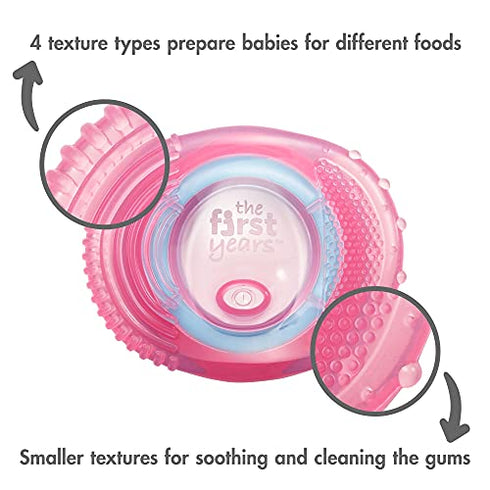 The First Years SenseAbles Teethe-Around Sensory Trainer Cup, 7 oz - Pink