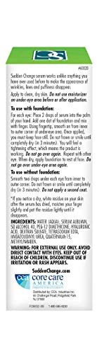 Sudden Change Under-Eye Firming Serum - Decreases Under-Eye Puffiness, Lines, Wrinkles & Bags - Wear With or Without Makeup - Works in Under 3 Minutes (0.23 oz)