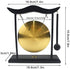 Feng Shui Brass Gong Desktop Zen Art for Fortune + Free Red String Bracelet H1301