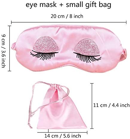 Silk Eye Sleep Mask Soft Sleeping Mask with Elastic Strap Blindfold Comfort Eye Shade Cover for Kids Girl Women Men