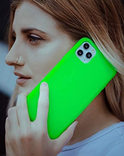 FELONY CASE - iPhone 13 Pro Case - Stylish Neon Green Silicone Phone Cover - Wireless Charging Compatible, 360° Shockproof Protective Cases for Apple iPhone 13 Pro