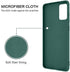 BENTOBEN Samsung Galaxy S20 FE 5G Case 2020, Slim Silicone | Kickstand with 360° Ring Holder | Support Car Mount | Soft Gel Rubber Hybrid Shockproof Bumper Anti-Scratch Non-Slip Cover, Midnight Green