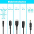 5 in 1 USB Charger Cable Cord for Nintendo NDS Lite/Wii U/New 3DS(XL/LL),3DS(XL/LL),2DS,DSi(XL/LL),NDS/GBA SP(Gameboy Advance sp),PSP 1000 2000 3000