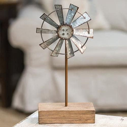 CWI Gifts Simple Windmill Table Sitter, 10 Inches, Multicolored