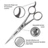 Siroshi Hairdressing Barber Hair Scissor for Professional Hairdressers Barbers Stainless Steel Hair Cutting Shears. For Salon Barbers, Men, Women, Children and Adults (6)