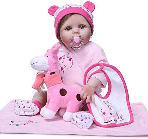 Pedolltree Reborn Baby Doll Girl Clothes 55 cm for 20-23 inch Reborn Dolls Clothing Outfit 7 Pieces Sets
