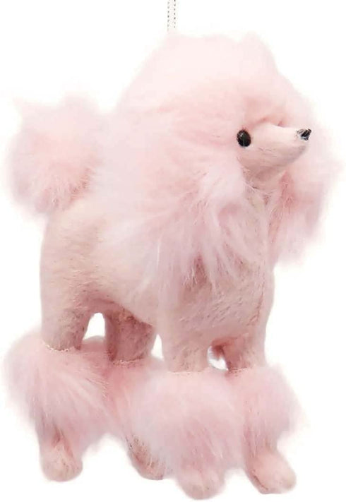Kurt Adler Plush Pink Poodle Christmas Tree Ornament C4823