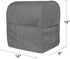 Homai Stand Mixer Cover Compatible with Tilt Head 4.5-5 Quart KitchenAid Mixer, Cloth Dust Cover with Pocket for Extra Attachments (Gray)
