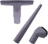 iTechlife Crevice Tool and Dust Brush Upholstery Tool Compatible with Shark Navigator Lift-Away Vacuum Cleaner Models NV350, NV352, NV355, NV356E, Compare to Part No.112FFJ, Gray, 05
