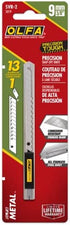 OLFA 9mm Stainless Steel Utility Knife (SVR-1) - Multi-Purpose Retractable Precision Knife w/ Snap-Off Blade, Replacement Blades: Any OLFA 9mm Blade