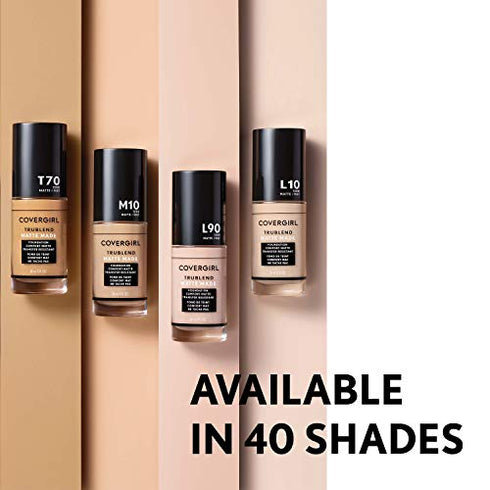 Covergirl Trublend Matte Made Liquid Foundation, D10 Golden Caramel, 1.014 Fl Oz