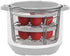 Instant Pot - 5252242 Instant Pot Official Silicone Egg Bites Pan with Lid, Compatible with 6-quart and 8-quart cookers, Red