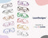 LeonDesigns Anti Fog Safety Glasses Blue Light UV Blocking Goggles for women men (Square R1)
