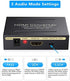 eSynic 4K HDMI Audio Extractor HDMI to HDMI + Optical TOSLINK SPDIF + Analog RCA L/R Stereo Audio Video Spiltter Adapter Converter Support 4K@30Hz 1080P Full HD 3D for Blu-ray Player PS3 PS4