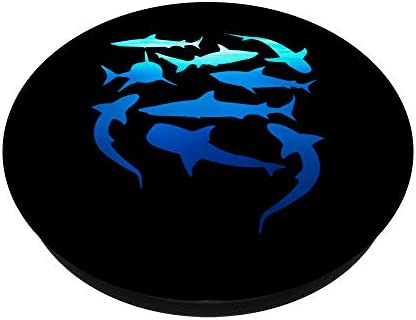 Sharks In The Water Graphic Design Shark Love PopSockets PopGrip: Swappable Grip for Phones & Tablets