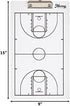 Murray Sporting Goods Basketball Coaches Clipboard | Dry Erase Double-Sided Basketball Clipboard for Coaching | Double-Sided Basketball Coach Marker Whiteboard