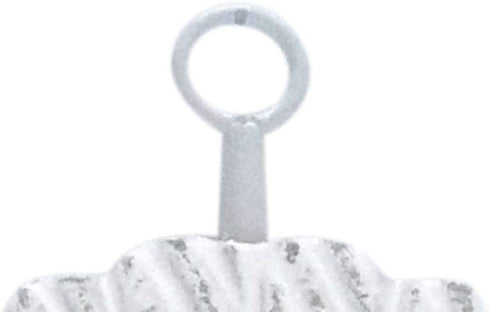 Assorted Weathered Wood Nautical Seashell Wall Hooks with Metal Hanger, Sets of 3, 7 1/4 Inch