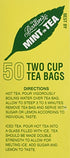 Boston's Mint-In-Tea Two Cup Tea Bags - 50 CT