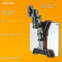 iBOLT TabDock Bizmount AMPs - Heavy Duty Drill Base Mount for All 7" - 10" Tablets ( iPad , Samsung Tab) Great for Commercial Vehicles, Trucks, and Wall Mounting- Features 1 inch / 25mm Ball Joint