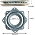 4 Pack 3 Inch Square Lazy Susan Turntable Bearings Hardware Small Rotating Bearing Plate with 150 Pound Capacity (Silver)
