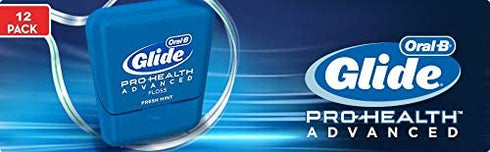 Glide Oral-B Pro-Health Advanced Floss, Small Size 4 Meters (4.3 Yards) - Pack of 12
