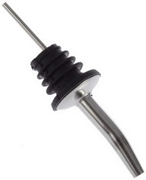 Liquor Pour Stainless Steel Classic Bottle Speed Pourers with Tapered Spout (12- pack)