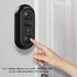 Meffort Inc Wall Mount Bracket Cover UV Weather Resistance Wall Plate compatible for Arlo Video Doorbell Wired Flat or Angled Mounting - Black