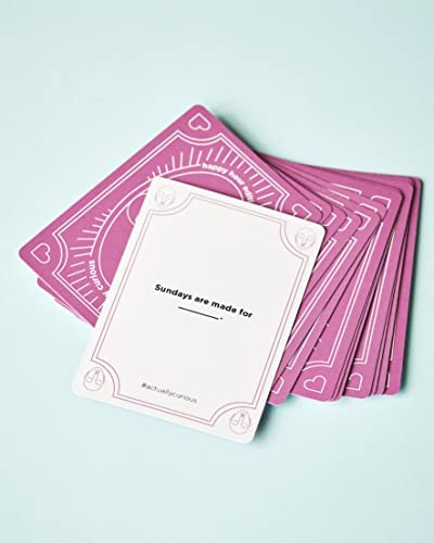 Actually Curious: Happy Hour Edition! Icebreaker Card Game - Questions for Couples Date Night, Mental Health Gifts, Camping, Team Building, Ladies Night, Family Table Talk, Happy Hour
