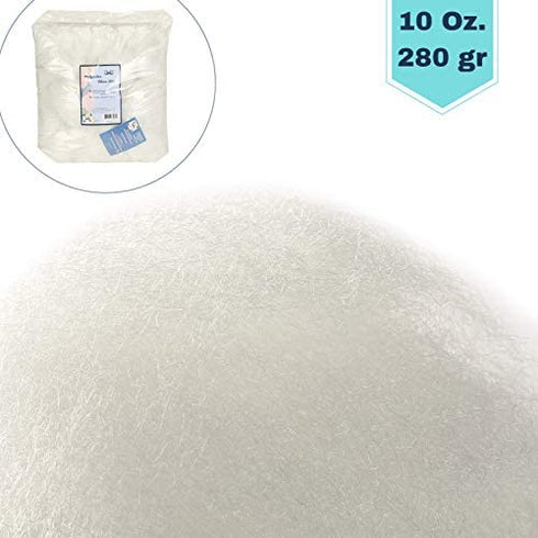 Mr. Pen- Polyester Fiber Fill, 10 oz, White, Pillow Stuffing, Stuffing, Pillow Filling Stuffing, Stuffing for Stuffed Animals, Poly Filling Stuffing, Cotton Stuffing, Pillow Filler, Pillow Filling