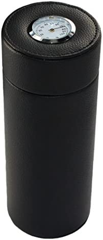AMANCY Popular Cedar Wood Lined Portable Travel Leather Cigar Humidor Case,Packed by Nice Gift Box