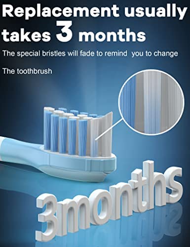 Ofashu Replacement Toothbrush Heads for Philips Sonicare DiamondClean C1 C2 C3 G3 W3 4100 5100 HX9044 HX9024, White, 8 Packs Sonic Electric Brush Refill Head