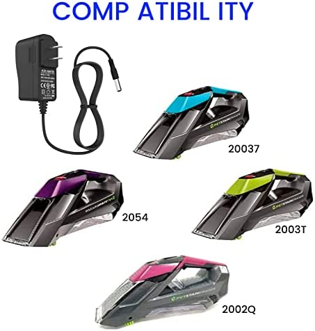 Power Cord for Bissell Pet Stain Eraser Cordless Handheld Portable Cleaner Vacuum 1611736 Bissell Charger 1611736 161-1736 Pet Stain Eraser 2054 2002 20037 20028 2002Q 2003 2003A 2164A Power Supply
